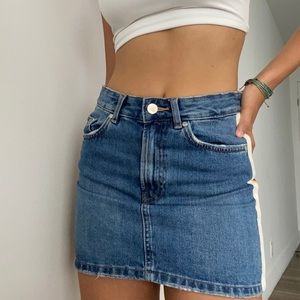 denim jean skirt